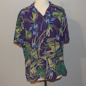 Vintage Napa Studio Size 10 Button Up Shirt Bold Bright Colors